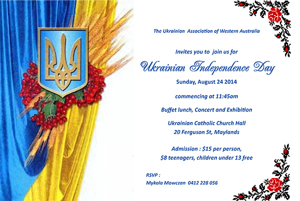 Ukrainian Independence Day Invitation WA