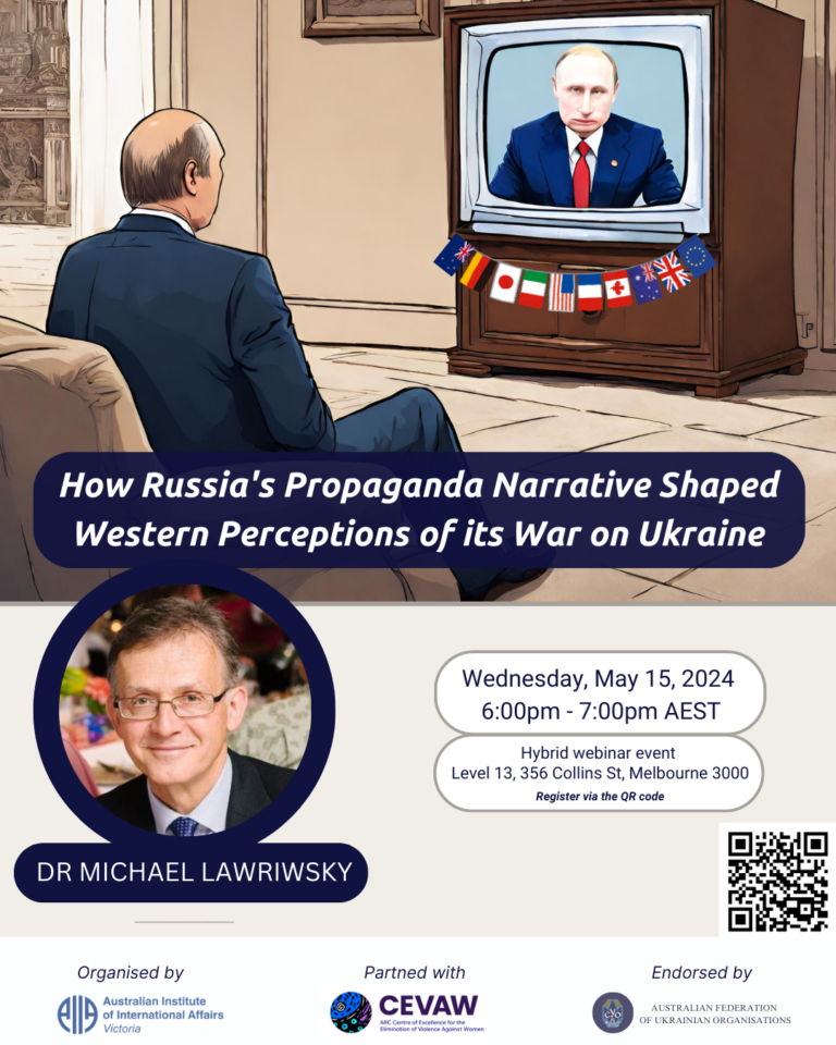 Webinar: Dr Michael Lawriwsky explores how Russia’s propaganda ...