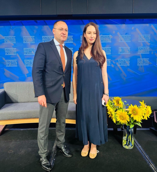 Vasyl Myroshnychenko and Kateryna Argyrou